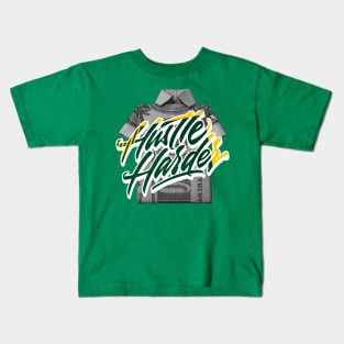Hustle Harder Dunk Noble Green Kids T-Shirt